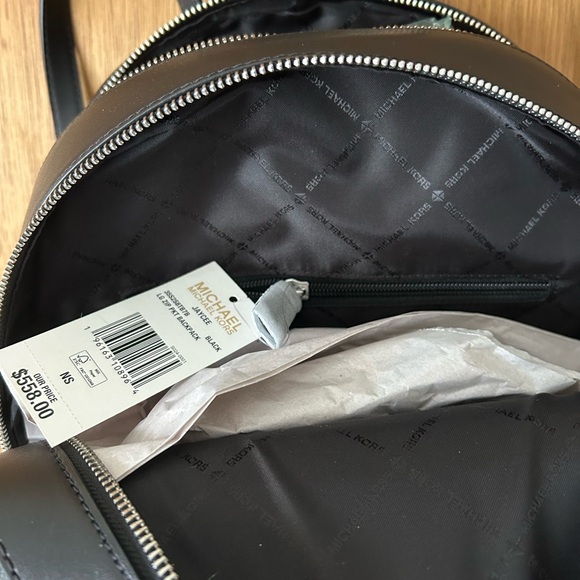 Michael Kors Jaycee Large Women MK Logo Zip Pocket Travel Backpack Purse Black main image 9